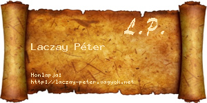 Laczay Péter névjegykártya